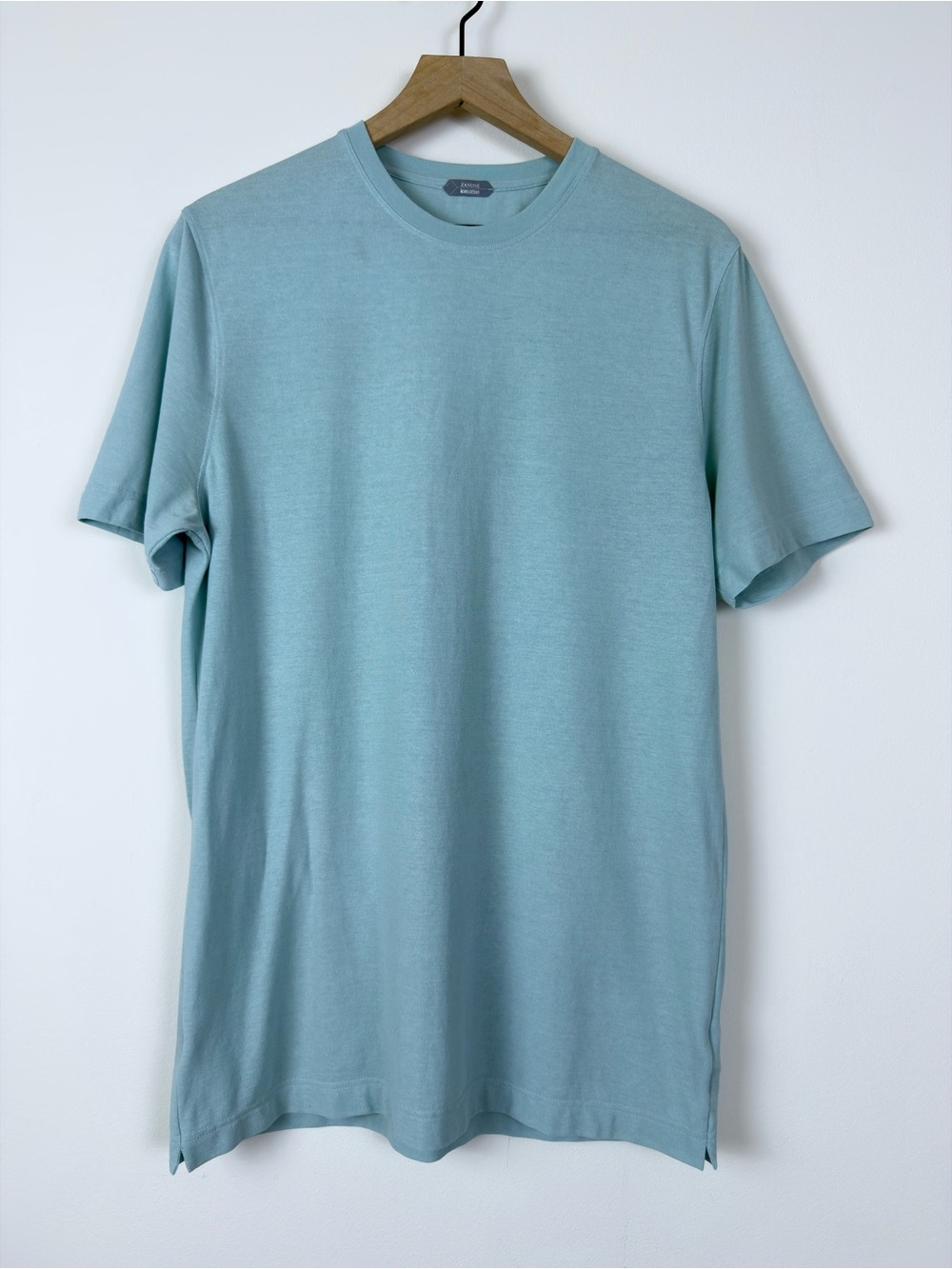 Zanone IceCotton T-Shirt Size 52 Light Blue Made In Italy